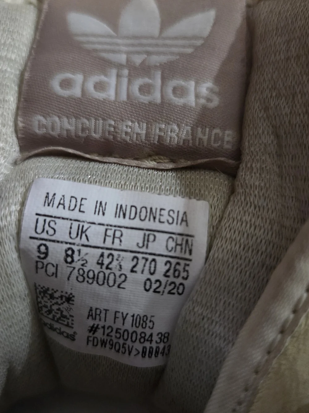 adidas Low-Top Sneaker in Pink, Beige & Brown Leather - Picture 4 of 7